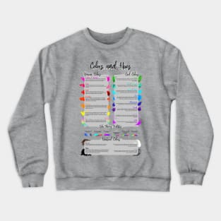 Color and Hues Chart Crewneck Sweatshirt